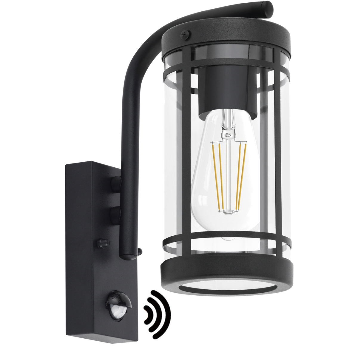 Modern Outdoor Waterproof Sensor Wall Lamp